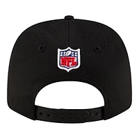 Youth Philadelphia Eagles Black 2024 NFL Sideline New Era 9SEVENTY Stretch-Snap Hat