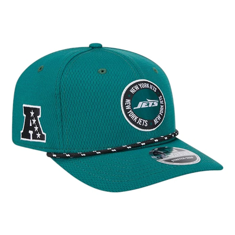 Youth New York Jets 2024 Green NFL Sideline New Era 9SEVENTY Stretch-Snap Hat