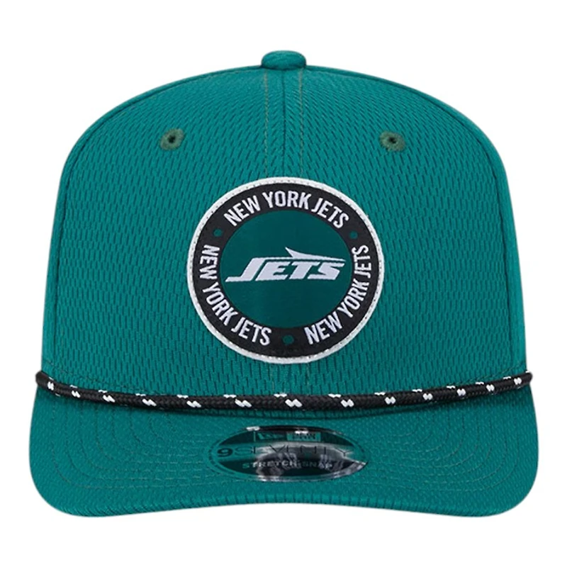 Youth New York Jets 2024 Green NFL Sideline New Era 9SEVENTY Stretch-Snap Hat
