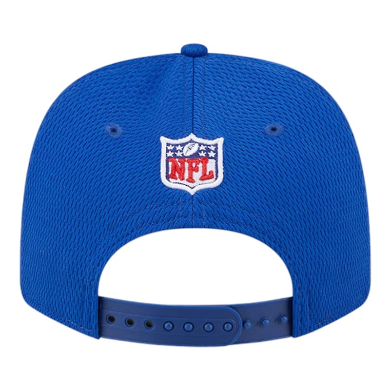 Youth New York Giants 2024 Royal Blue NFL Sideline New Era 9SEVENTY Stretch-Snap Hat