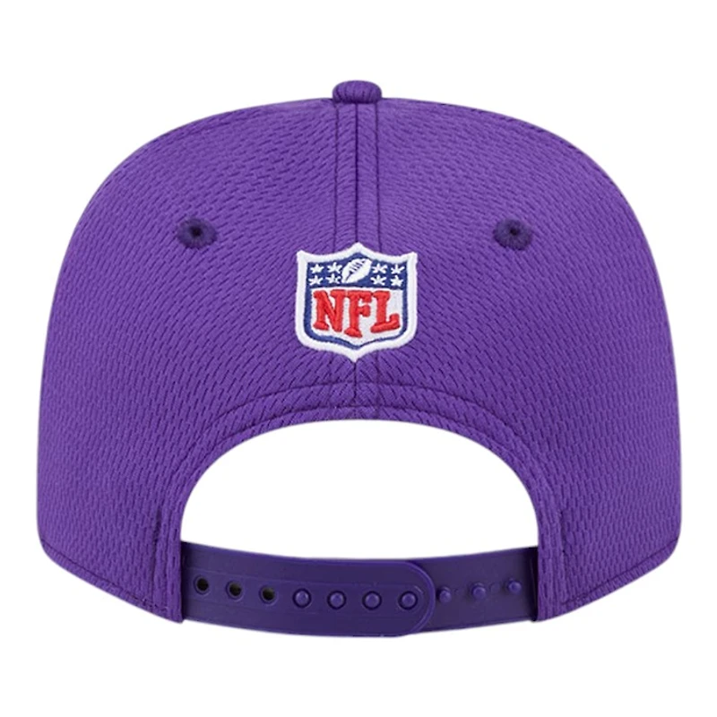 Youth Minnesota Vikings Purple 2024 NFL Sideline New Era 9SEVENTY Stretch-Snap Hat