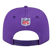 Youth Minnesota Vikings Purple 2024 NFL Sideline New Era 9SEVENTY Stretch-Snap Hat