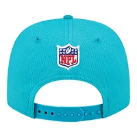 Youth Miami Dolphins Aqua 2024 NFL Sideline New Era 9SEVENTY Stretch-Snap Hat