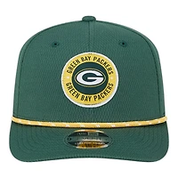 Youth Green Bay Packers Green 2024 NFL Sideline New Era 9SEVENTY Stretch-Snap Hat