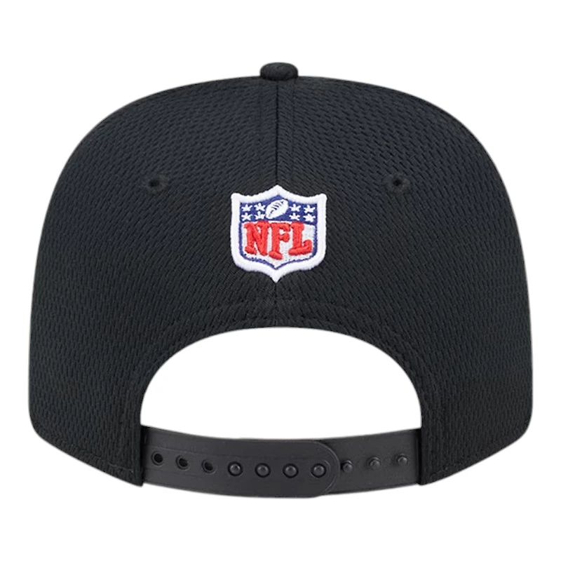 Youth Atlanta Falcons Black 2024 NFL Sideline New Era 9SEVENTY Stretch-Snap Hat