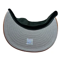 Wyoming Cowboys Black and Burnt Orange Logo Patch Gray UV NCAA New Era 59FIFTY Fitted Hat