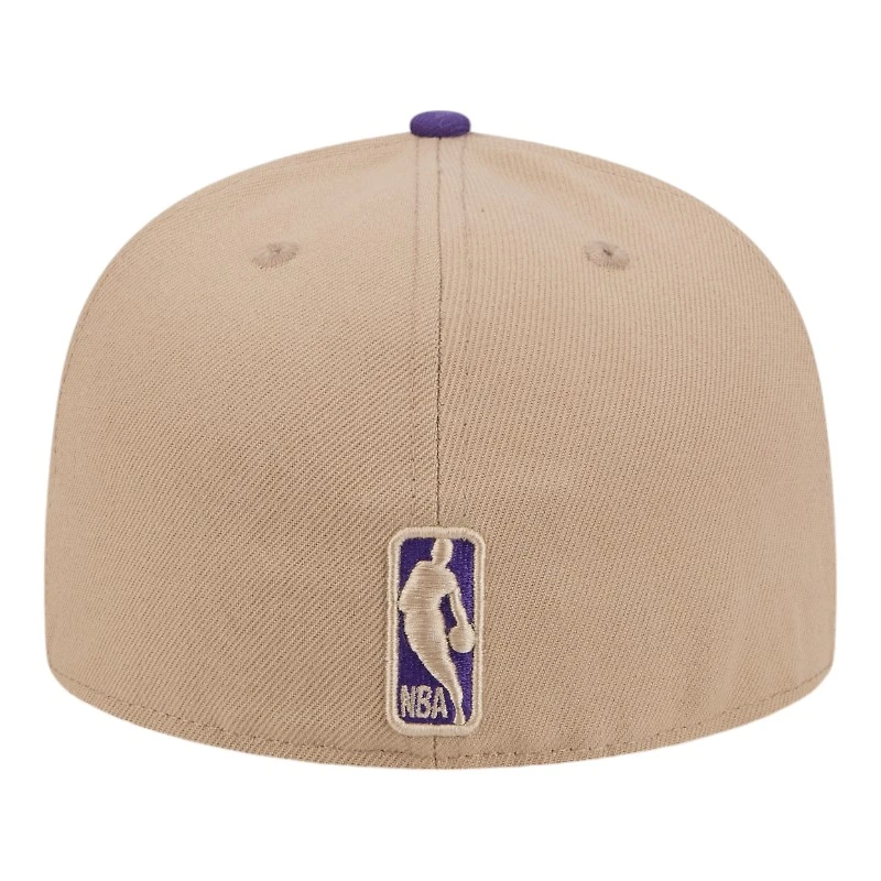 Los Angeles Lakers Camel Brown and Purple New Era 59FIFTY Fitted Hat
