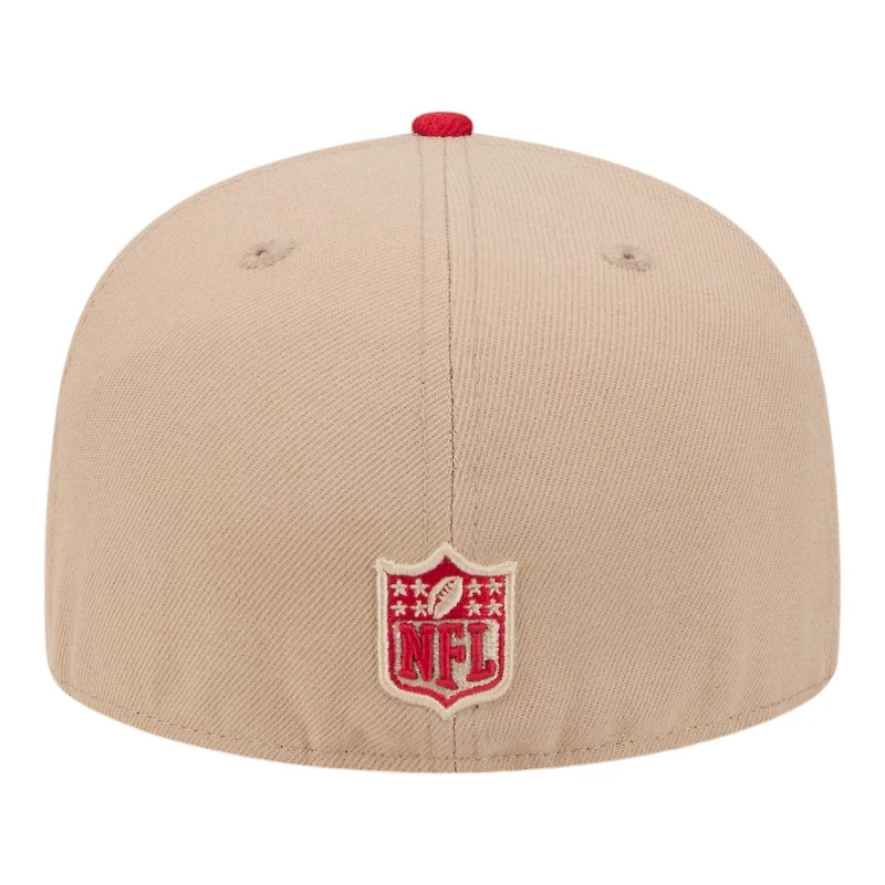 San Francisco 49ers Camel Brown and Red New Era 59FIFTY Fitted Hat