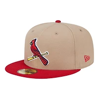 St. Louis Cardinals Camel Brown and Red New Era 59FIFTY Fitted Hat
