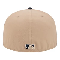 Seattle Mariners Camel Brown and Navy New Era 59FIFTY Fitted Hat