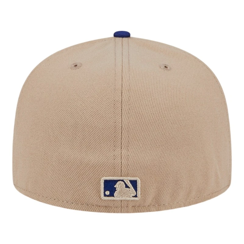 Los Angeles Dodgers Camel Brown and Royal Blue D Logo New Era 59FIFTY Fitted Hat