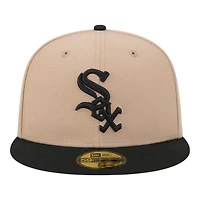 Chicago White Sox Camel Brown and Black New Era 59FIFTY Fitted Hat