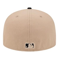 Chicago White Sox Camel Brown and Black New Era 59FIFTY Fitted Hat