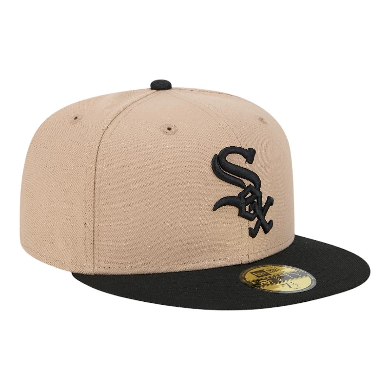 Chicago White Sox Camel Brown and Black New Era 59FIFTY Fitted Hat