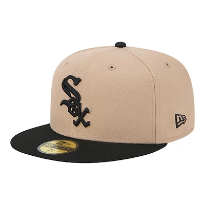 Chicago White Sox Camel Brown and Black New Era 59FIFTY Fitted Hat