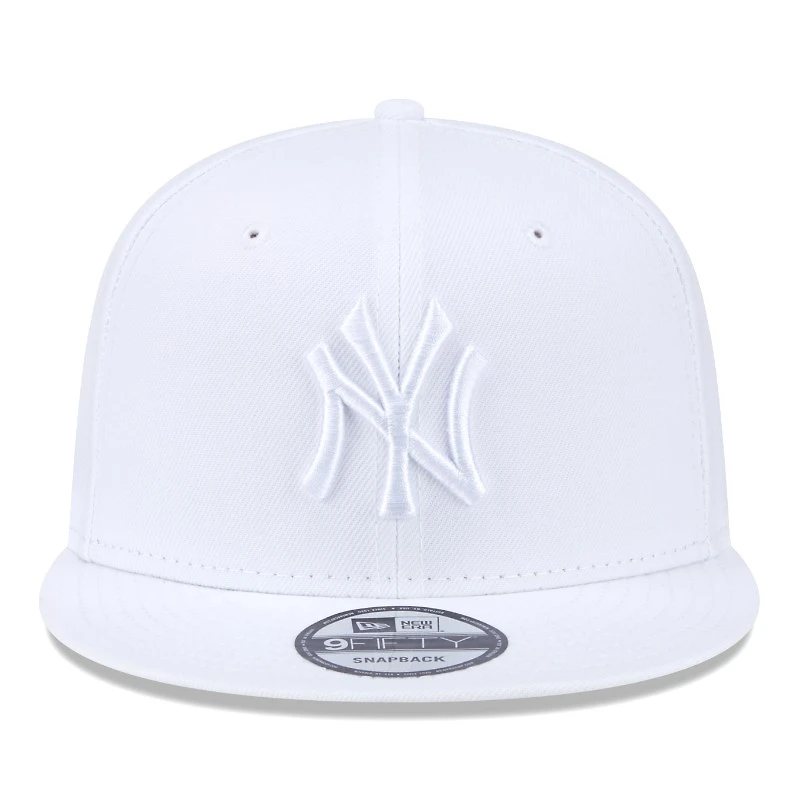 New York Yankees All White Basic New Era 9FIFTY Snapback Hat