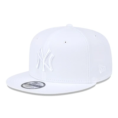 New York Yankees All White Basic New Era 9FIFTY Snapback Hat