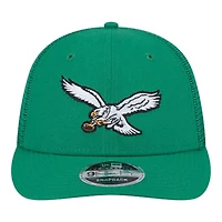Philadelphia Eagles Green Mesh Trucker Low Profile New Era 9FIFTY Snapback Hat