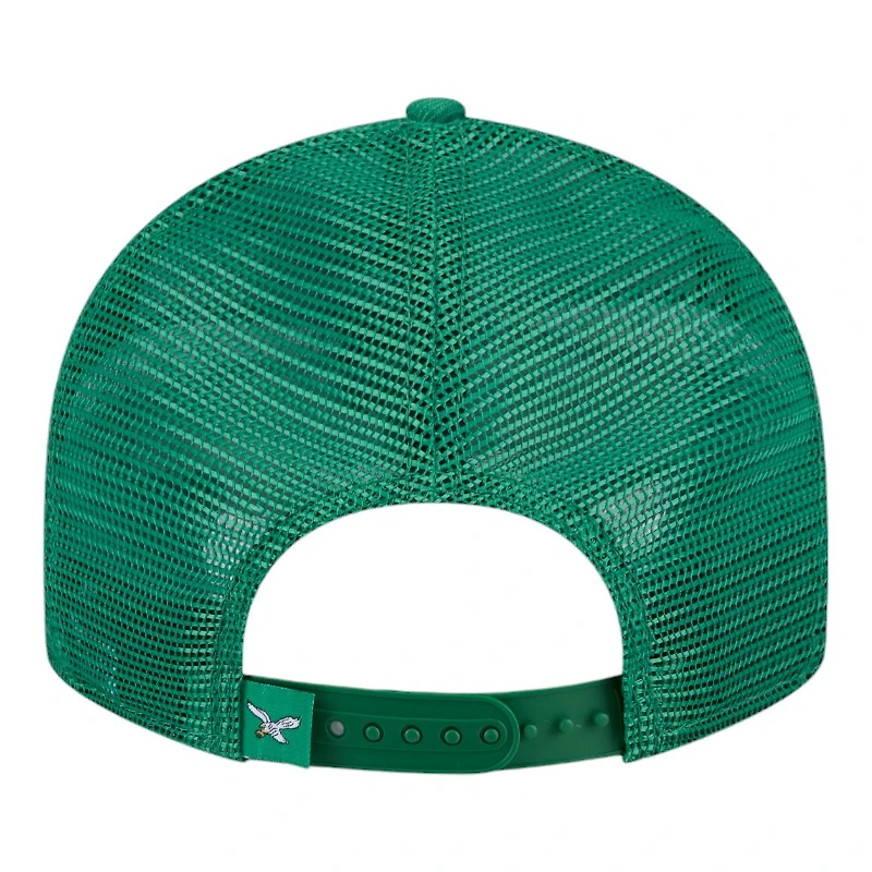 Philadelphia Eagles Green Mesh Trucker Low Profile New Era 9FIFTY Snapback Hat