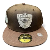 Las Vegas Raiders Sneaky Brown Two Tone 1983 Pro Bowl Patch Green UV NFL New Era 59FIFTY Fitted Hat