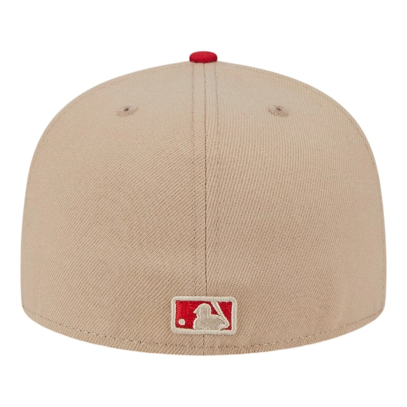 St. Louis Cardinals Camel Brown and Red STL Logo New Era 59FIFTY Fitted Hat