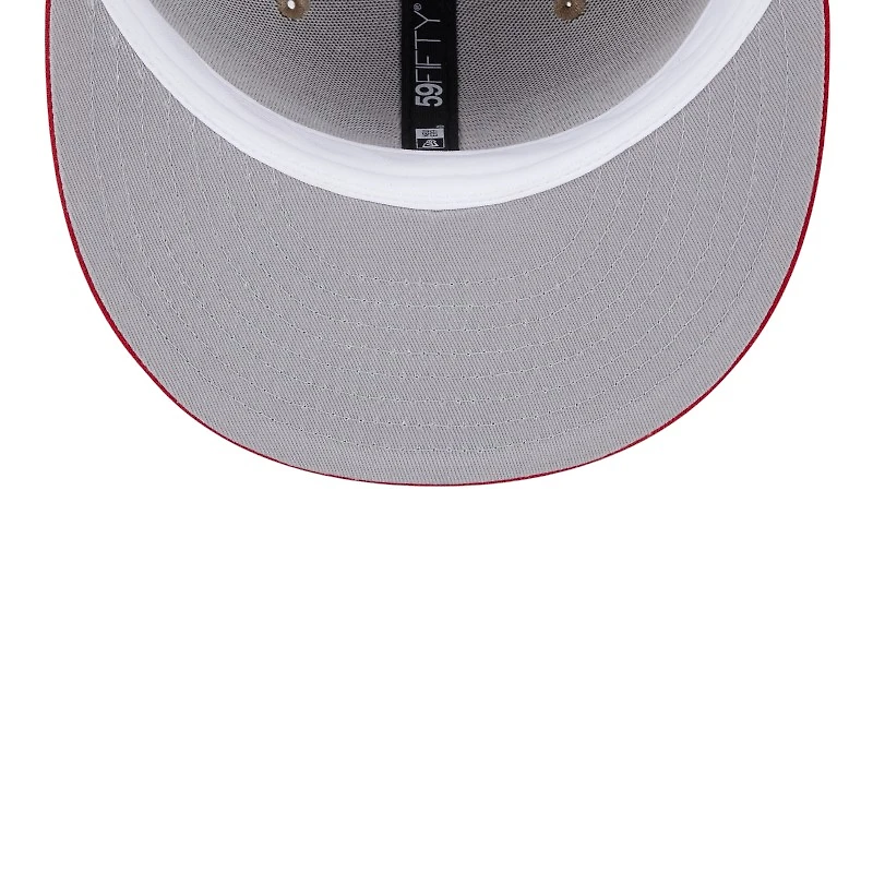 St. Louis Cardinals Camel Brown and Red STL Logo New Era 59FIFTY Fitted Hat