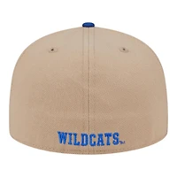 Kentucky Wildcats Camel Brown and Blue New Era 59FIFTY Fitted Hat