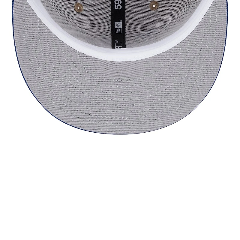 Kentucky Wildcats Camel Brown and Blue New Era 59FIFTY Fitted Hat