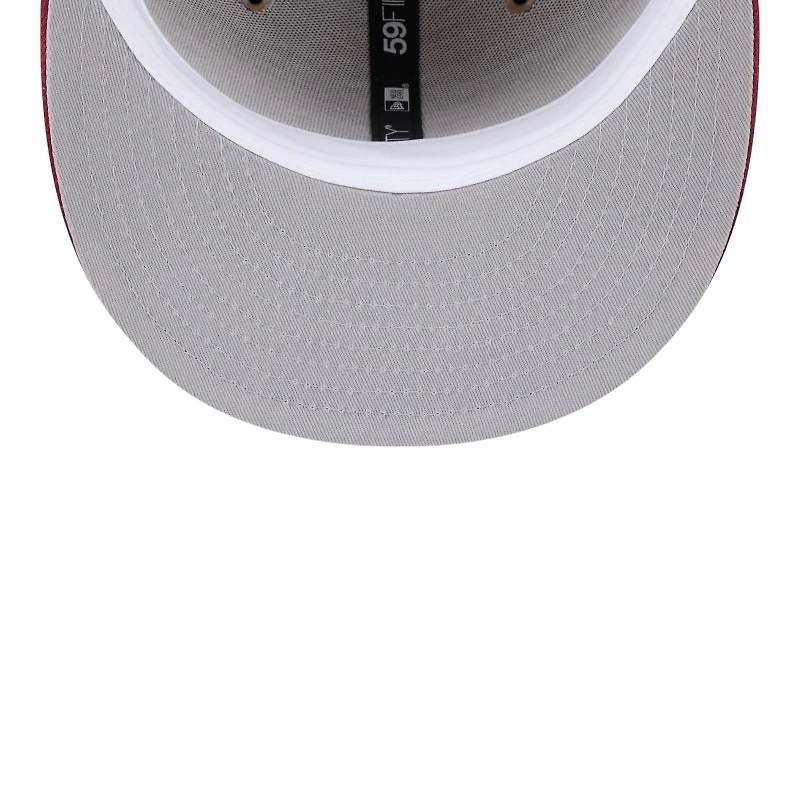 Alabama Crimson Tide Camel Brown and Red New Era 59FIFTY Fitted Hat