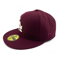 Los Angeles Dodgers Maroon "Icy Pack" 40th Anniversary Patch Icy Blue UV New Era 59FIFTY Fitted Hat