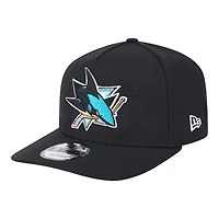 San Jose Sharks Black NHL New Era 9FIFTY A-Frame Snapback Hat