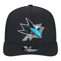 San Jose Sharks Black NHL New Era 9FIFTY A-Frame Snapback Hat