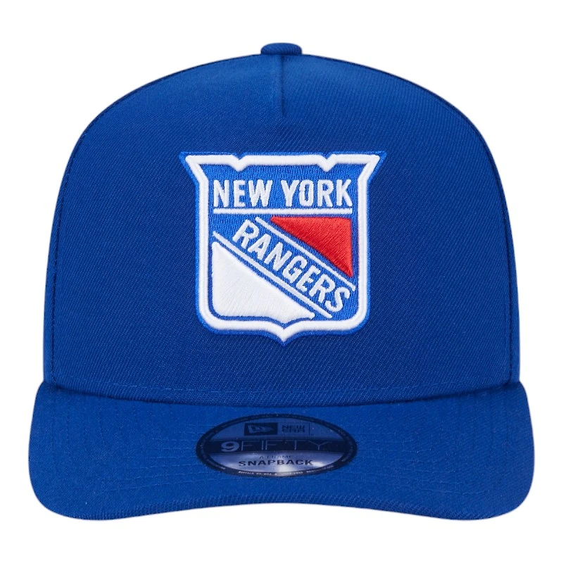 New York Rangers Royal Blue NHL New Era 9FIFTY A-Frame Snapback Hat