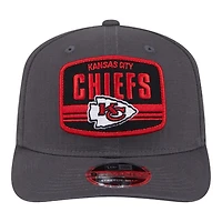 Kansas City Chiefs Graphite and Red New Era 9SEVENTY Stretch Snapback Hat