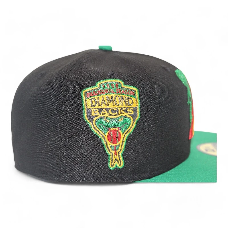 Arizona Diamondbacks Black "DPM FittedHat Pack" 1998 Inaugural Season Patch Gray UV New Era 59Fifty Fitted Hat