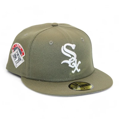 Chicago White Sox Olive "DPM FittedHat Pack" 1950 All Star Game Patch Gray UV New Era 59Fifty Fitted Hat