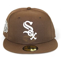 Chicago White Sox Mocha "DPM FittedHat Pack" Commiskey Park Inaugural Season Patch Gray UV New Era 59Fifty Fitted Hat