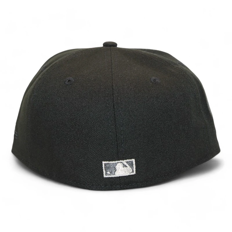 New York Mets Black "DPM FittedHat Pack" Metallic Shea Stadium Patch Gray UV Era 59Fifty Fitted Hat