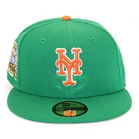 New York Mets Green "DPM FittedHat Pack" 40th Anniversary Patch Gray UV Era 59Fifty Fitted Hat