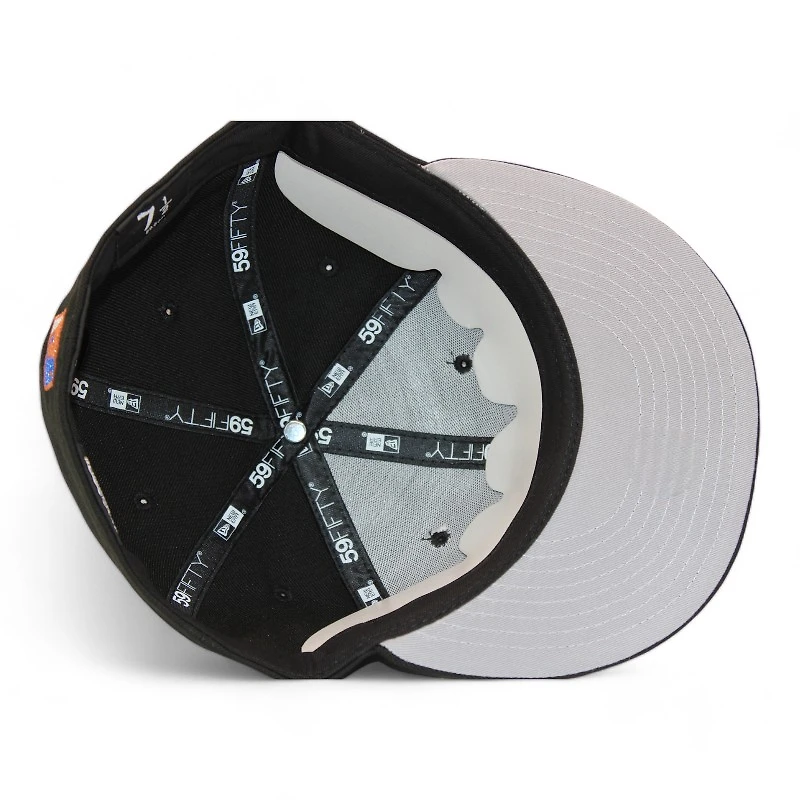 New York Mets Black "DPM FittedHat Pack" Blue Shea Stadium Patch Gray UV Era 59Fifty Fitted Hat