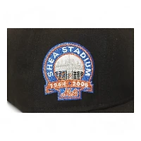 New York Mets Black "DPM FittedHat Pack" Blue Shea Stadium Patch Gray UV Era 59Fifty Fitted Hat
