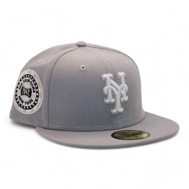 New York Mets Gray "DPM FittedHat Pack" 1942 All Star Game Patch UV Era 59Fifty Fitted Hat