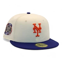 New York Mets Cream and Blue "DPM FittedHat Pack" Subway Series Patch Gray UV Era 59Fifty Fitted Hat