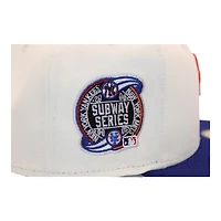 New York Mets Cream and Blue "DPM FittedHat Pack" Subway Series Patch Gray UV Era 59Fifty Fitted Hat