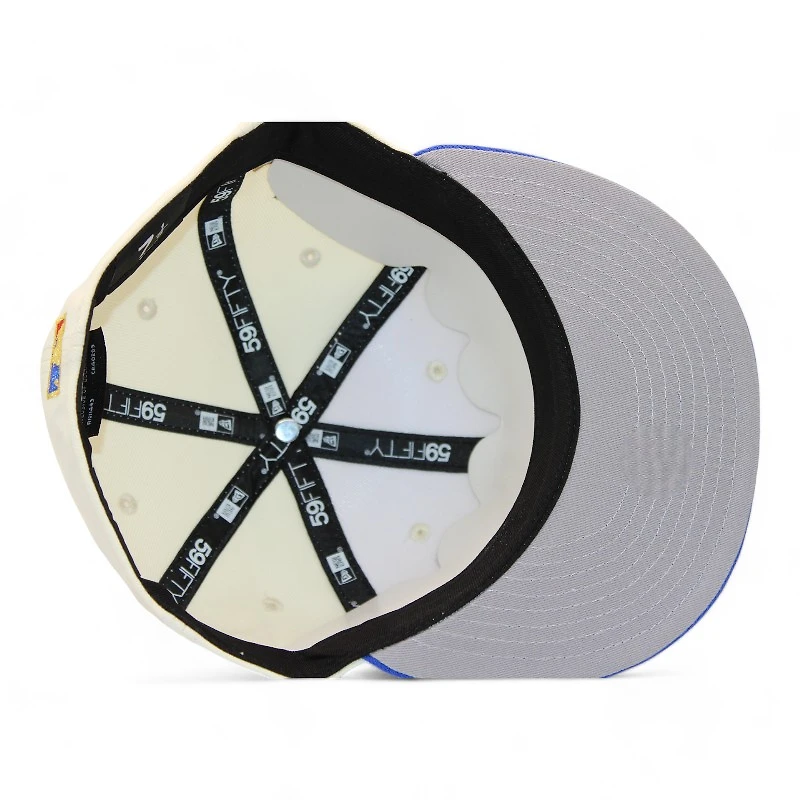 New York Mets Cream and Blue "DPM FittedHat Pack" Subway Series Patch Gray UV Era 59Fifty Fitted Hat