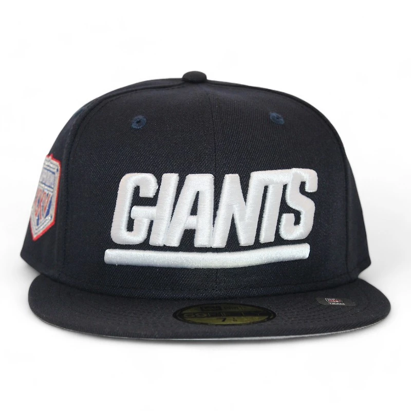 New York Giants Navy "DPM FittedHat Pack" Super Bowl XXV Patch Gray UV Era 59Fifty Fitted Hat