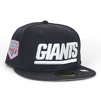 New York Giants Navy "DPM FittedHat Pack" Super Bowl XXV Patch Gray UV Era 59Fifty Fitted Hat