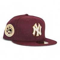 New York Yankees Maroon "DPM FittedHat Pack" 1961 World Series Patch Gray UV Era 59Fifty Fitted Hat