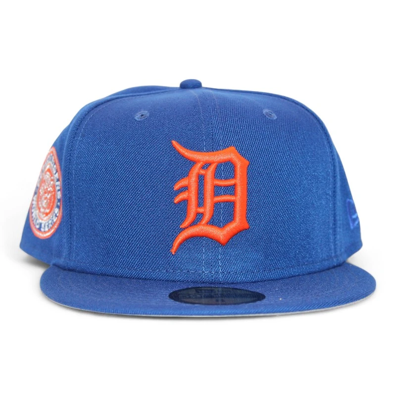 Detroit Tigers Blue "DPM FittedHat Pack" 1968 World Series Patch Gray UV New Era 59Fifty Fitted Hat