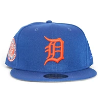 Detroit Tigers Blue "DPM FittedHat Pack" 1968 World Series Patch Gray UV New Era 59Fifty Fitted Hat